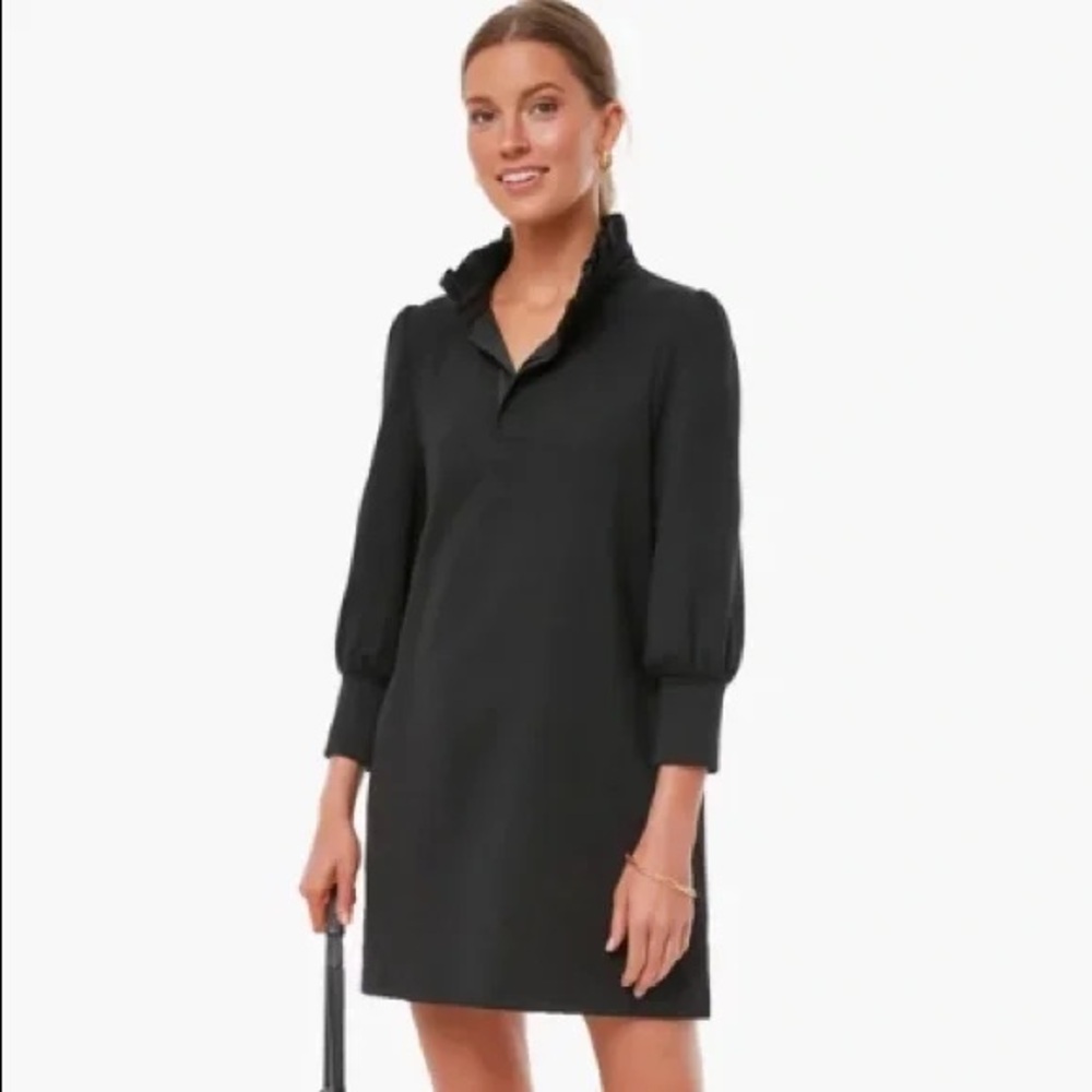 Tuckernuck Pomander Place Black Charlotte Terry Dress Size L